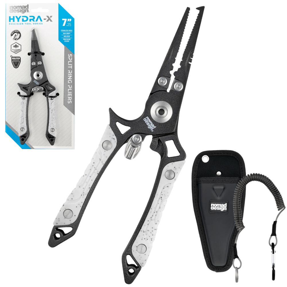NOMAD DESIGN Offshore Fishing Stainless Steel Split Ring Pliers HYDRA-X HDRX-725-SRP