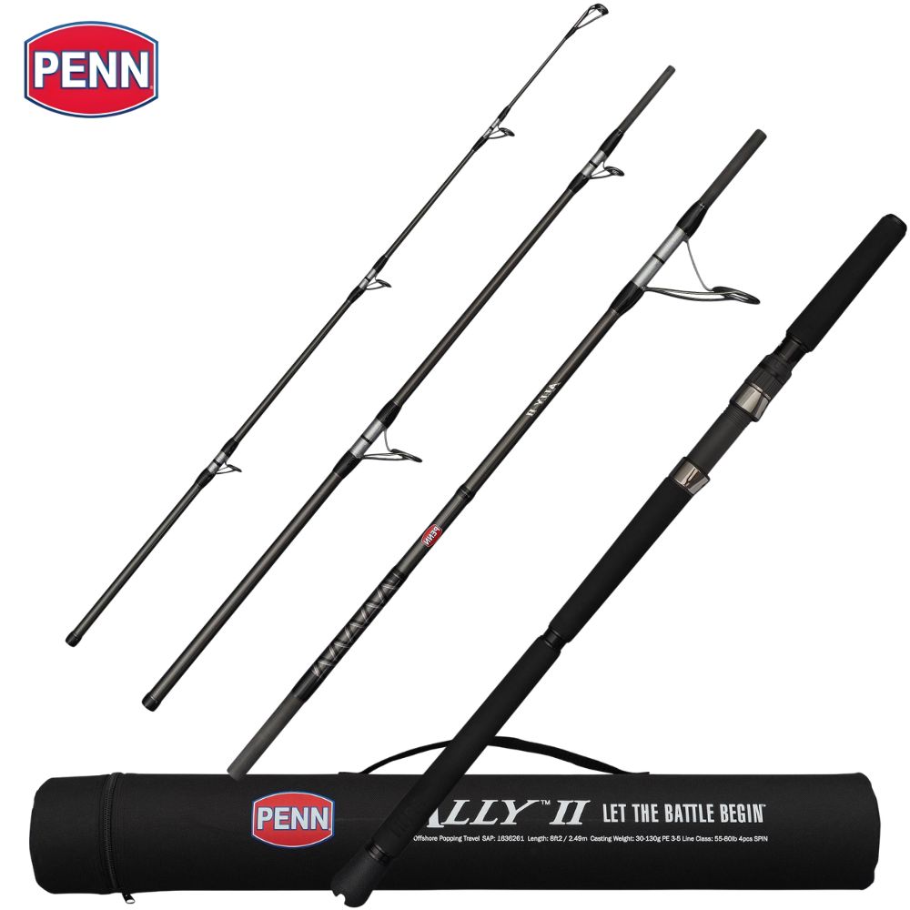 PENN Saltwater Fishing Travel Rod ALLY II POPPING 2.44m/Max 100g