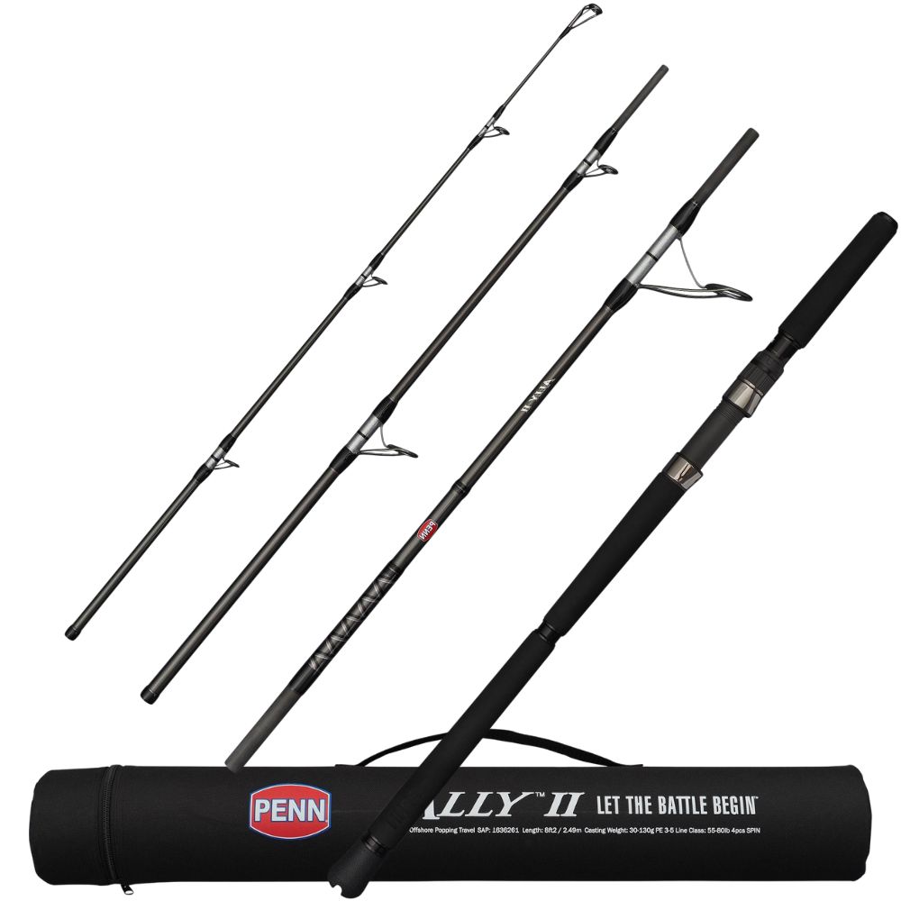 PENN Saltwater Fishing Travel Rod ALLY II POPPING 2.44m/Max 100g - Image 2