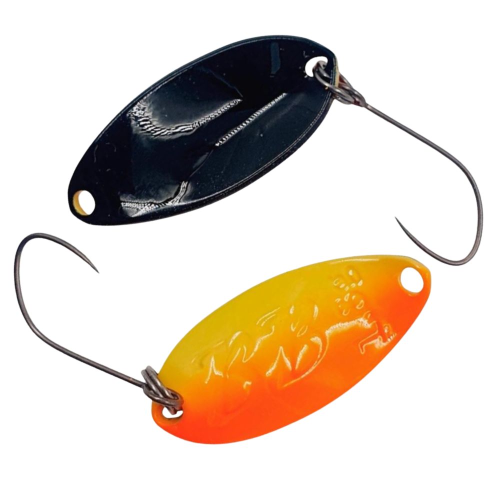 ValkeIN Trout Fishing Metal Spoon Lure BLACK BLAST 1.8g - Image 5