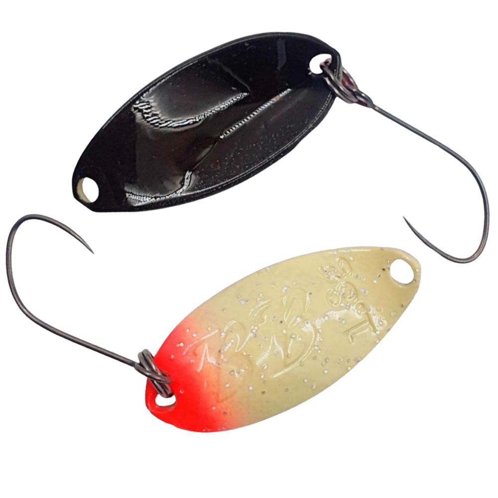 ValkeIN Trout Fishing Metal Spoon Lure BLACK BLAST 1.8g - Image 15