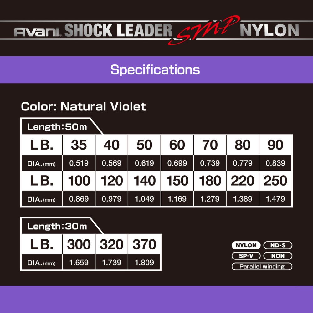 VARIVAS Avani Premium Nylon Shock Leader SMP - Image 3