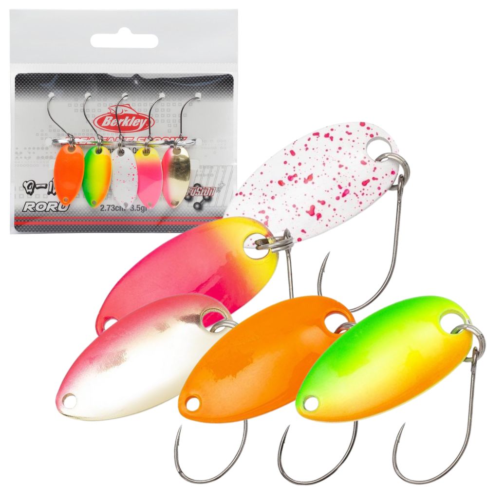 BERKLEY Trout Area Fishing Spoons Set RORU 5 Pack