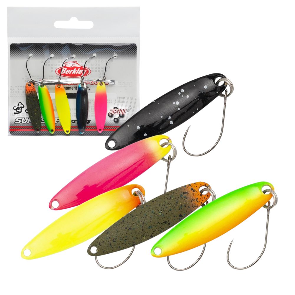 BERKLEY Trout Area Fishing Spoons Set SUKOSHI 5 Pack