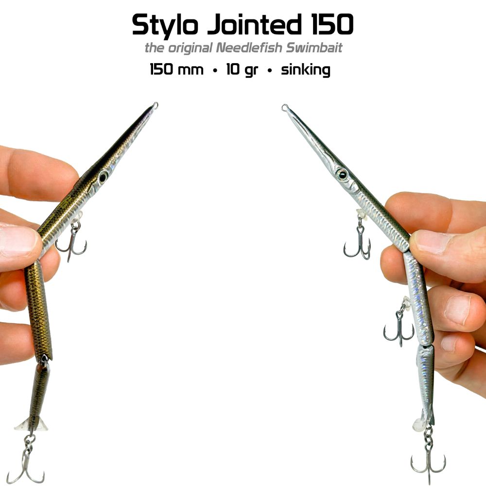 JACK FIN High Tech Needlefish Swimbait Lure JOINTED STYLO 150 - Image 2