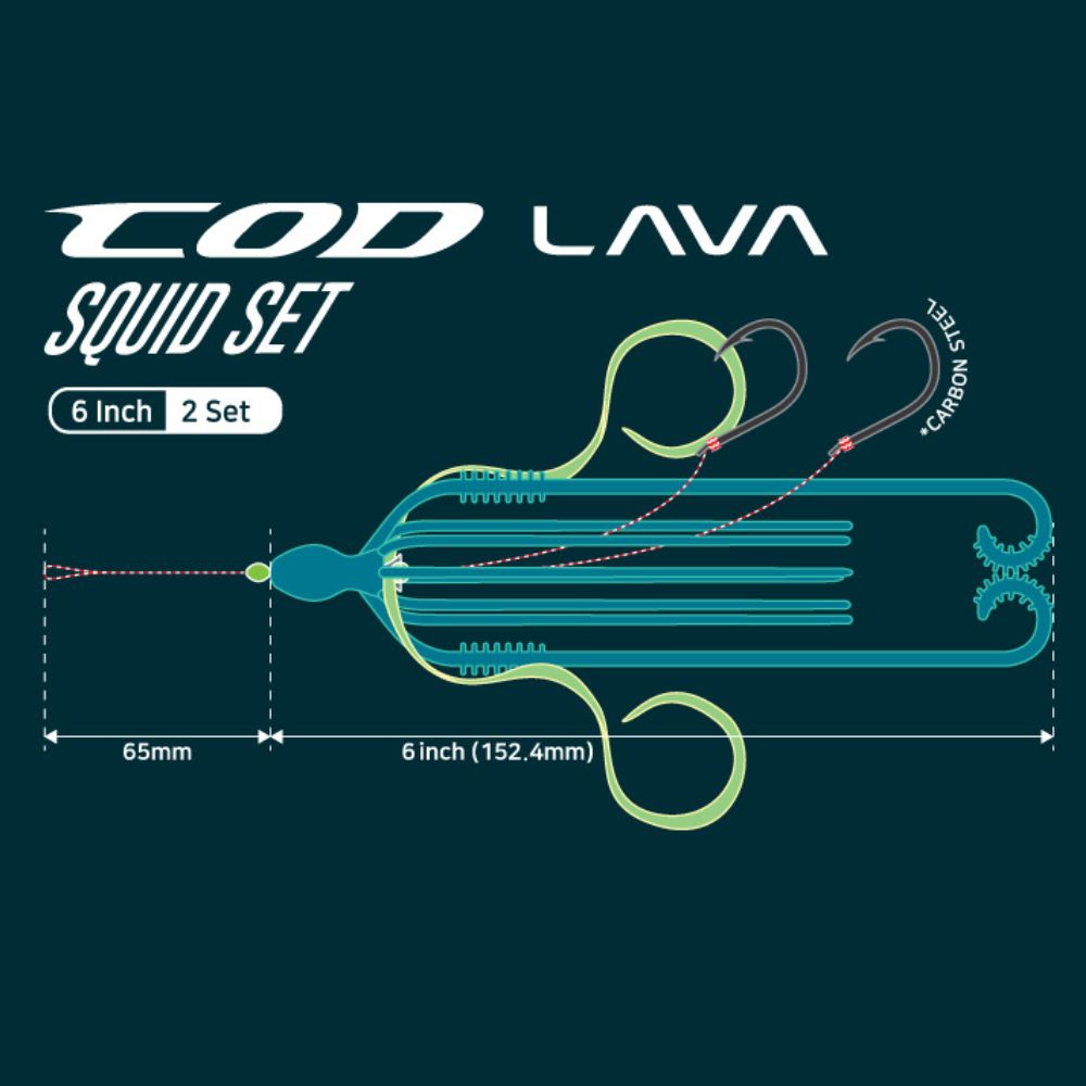 NS BLACK HOLE Rubber Jigging Soft Bait Assist COD LAVA SQUID SET - Image 4