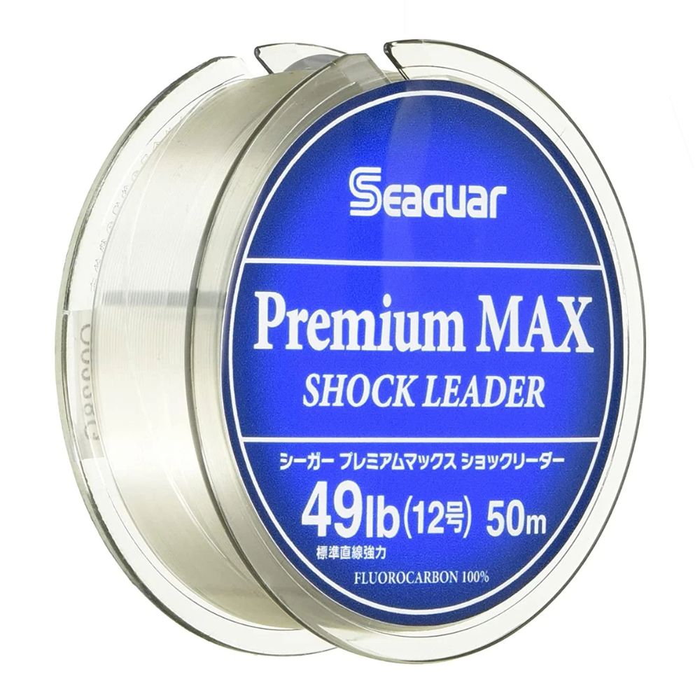 SEAGUAR 100% Fluorocarbon Line PREMIUM MAX SHOCK LEADER 50m