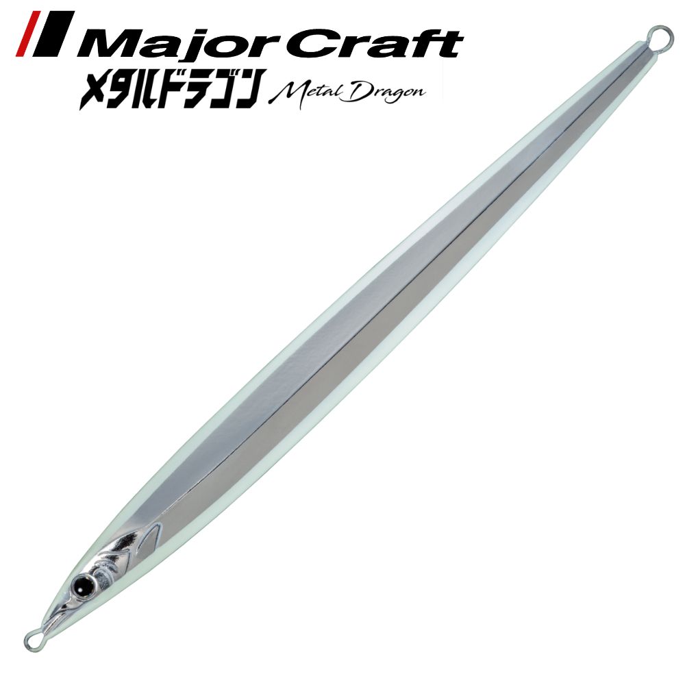 MAJOR CRAFT Saltwater Vertical Jigging Lure METAL DRAGON 300g Glow Silver Luminous