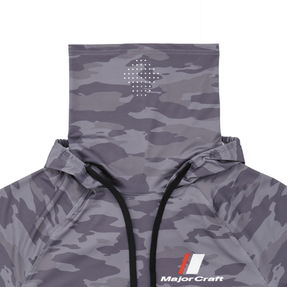 MAJOR CRAFT Fishing Outwear SUN PROTECTION SUMMER HOODIE Dark Gray - Image 4