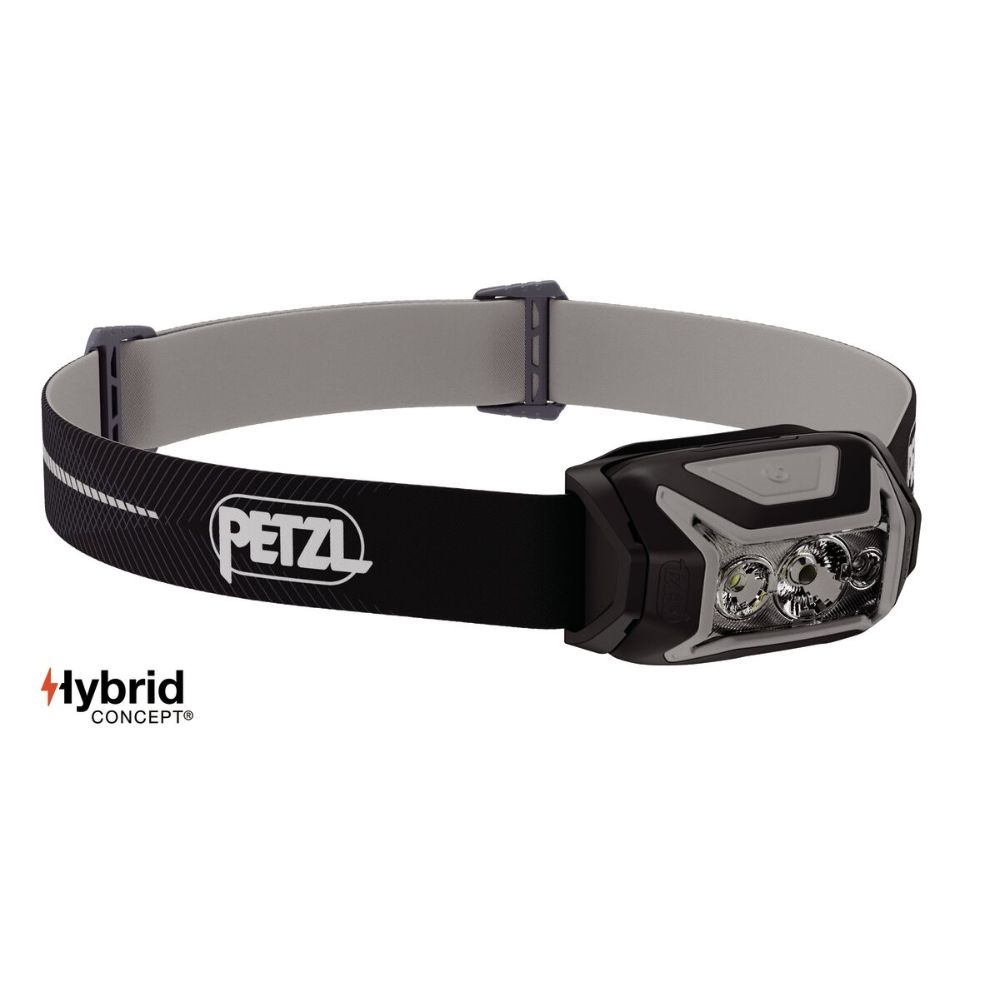 PETZL Rechargeable Outdoor 625 Lumens Headlamp ACTIK CORE Black