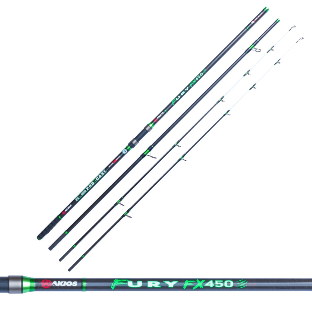 AKIOS Saltwater Fishing Surfcasting Twin Tipped Rod FURY FX450 TT 4.5m/15ft - Image 2