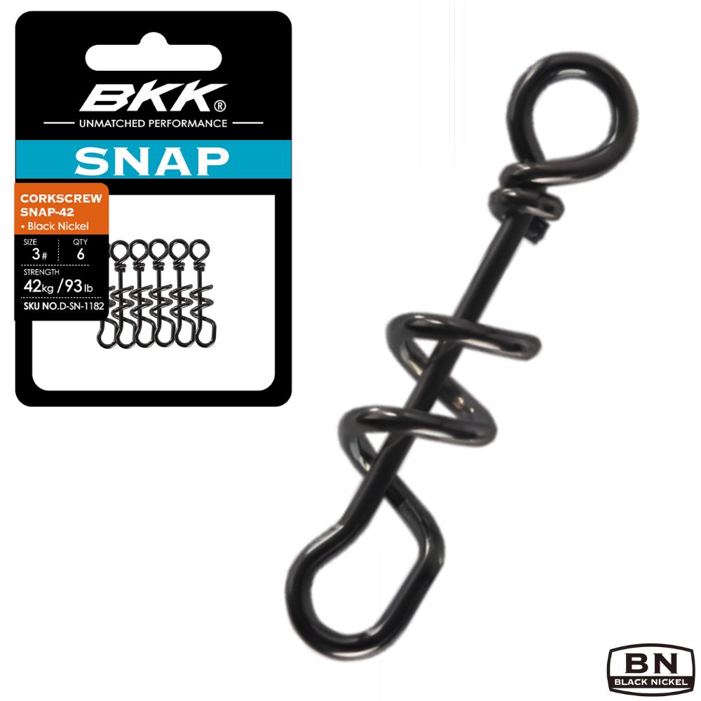 BKK Stainless Steel-Black Nickel Quick Change CORKSCREW SNAP-42