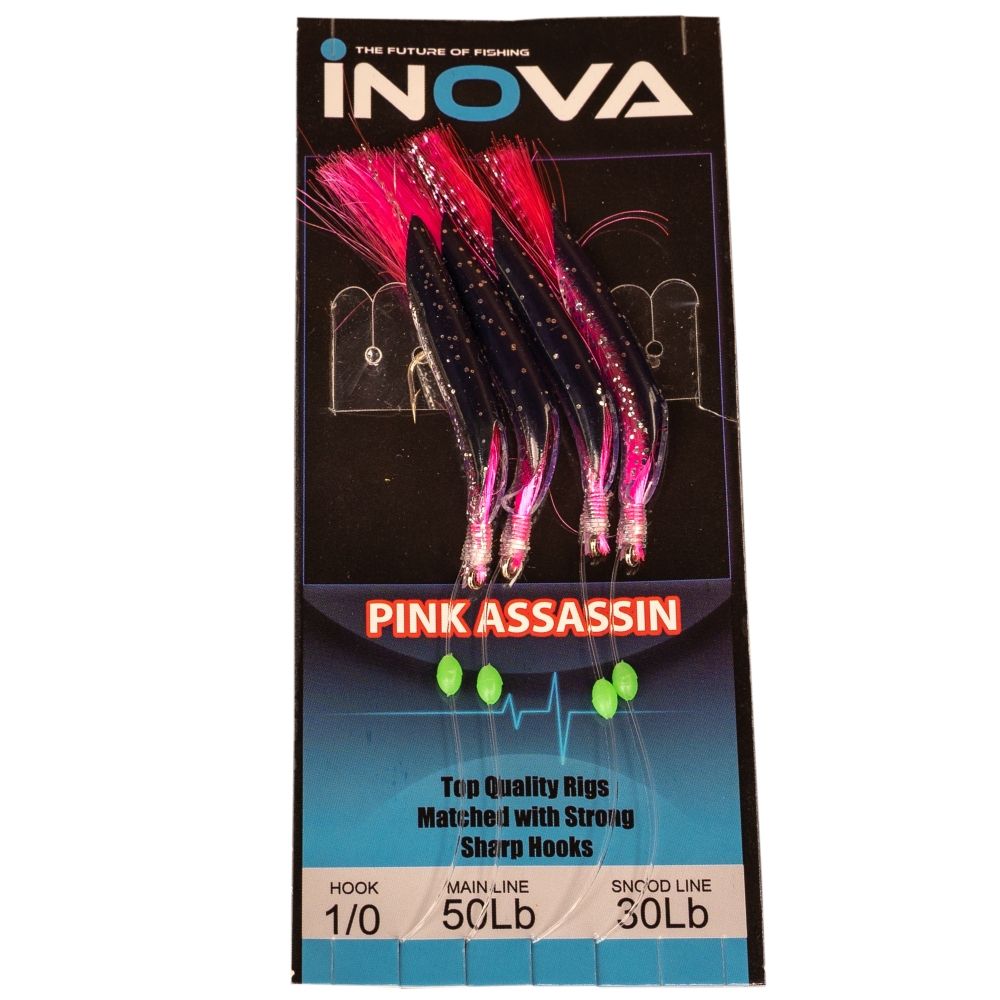 INOVA Bait Fishing Sabiki Rig PINK ASSASSIN