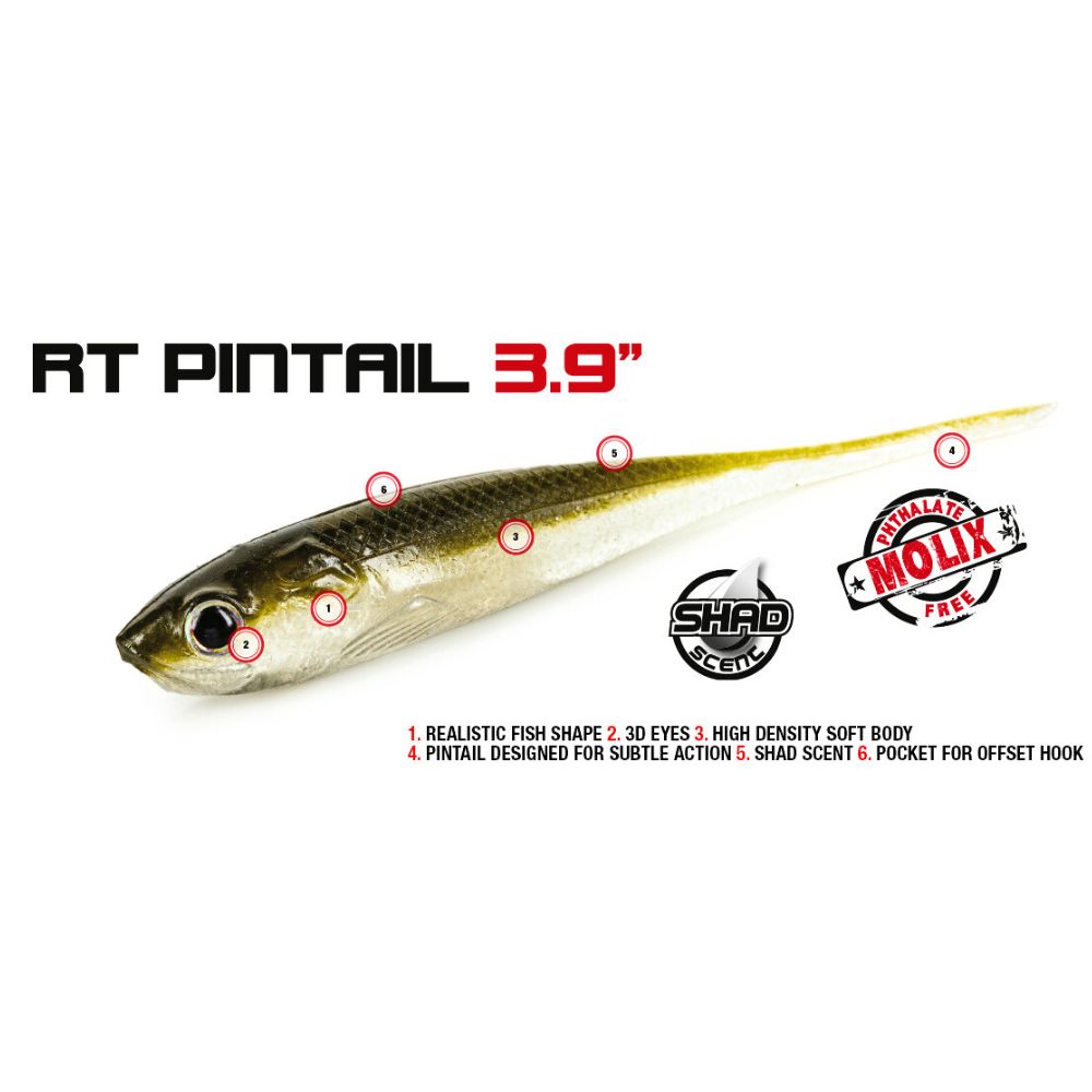 MOLIX Scented Soft Bait Lure RT PINTAIL 3.9“ - Image 2