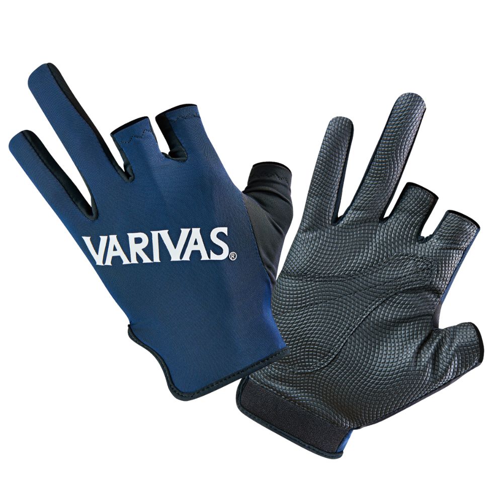 VARIVAS Fishing Cooling-Drying-UV Protection DRY GLOVES VAG-28 Navy