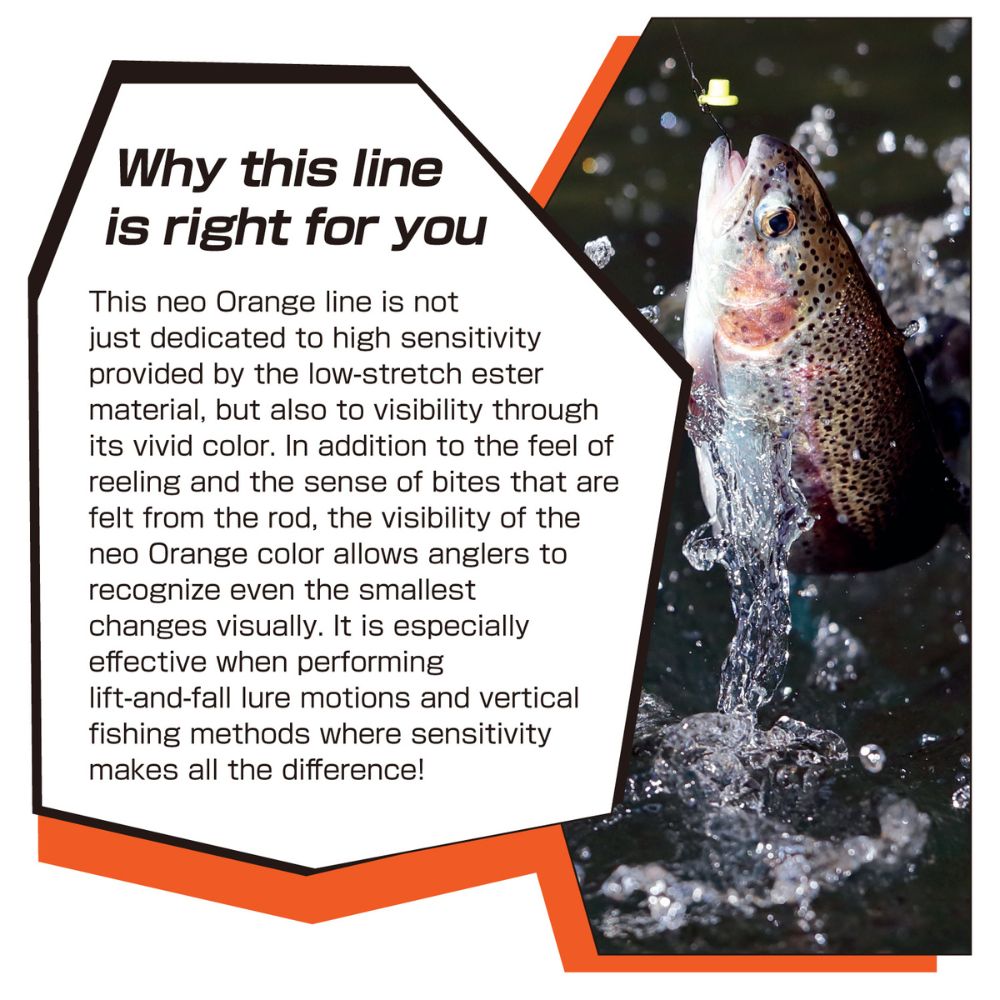 VARIVAS Super Trout Area Fishing Line SUPER ESTER ORANGE 140m - Image 3