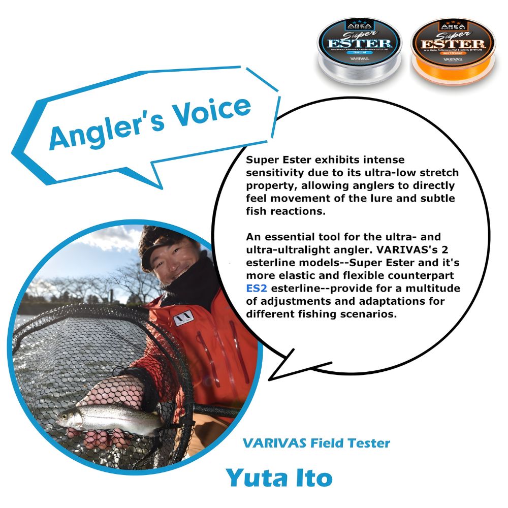 VARIVAS Super Trout Area Fishing Line SUPER ESTER ORANGE 140m - Image 5