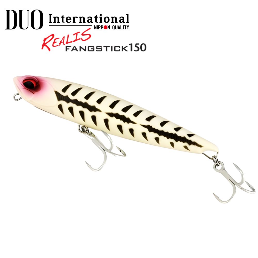 DUO Ultimate Topwater Floating Pencil Lure REALIS FANGSTICK 150 Bone