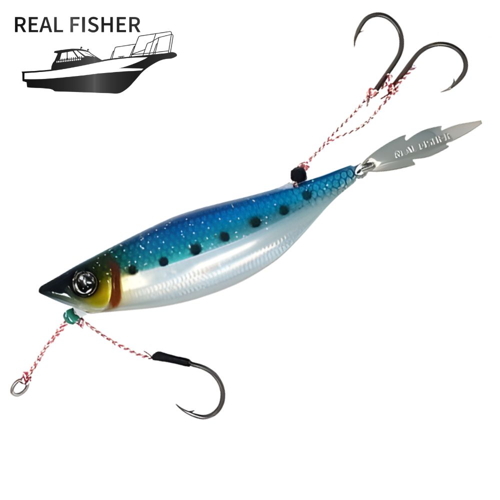 REAL FISHER Hybrid Slow-Tai Rubber Jig Lure AJIGO SLOW 150g