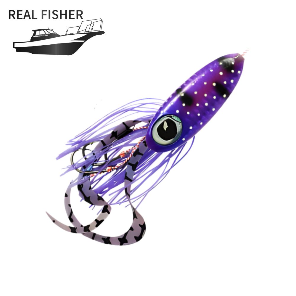 REAL FISHER Sliding Rubber Jigging Lure IKA RABA 200g