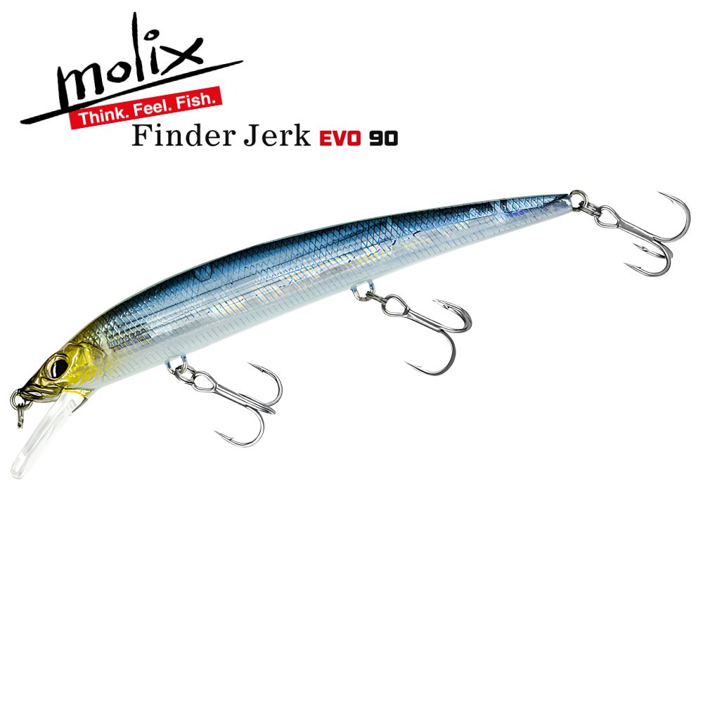 MOLIX Suspending Long Cast Jerkbait Lure FINDER JERK EVO 90SP