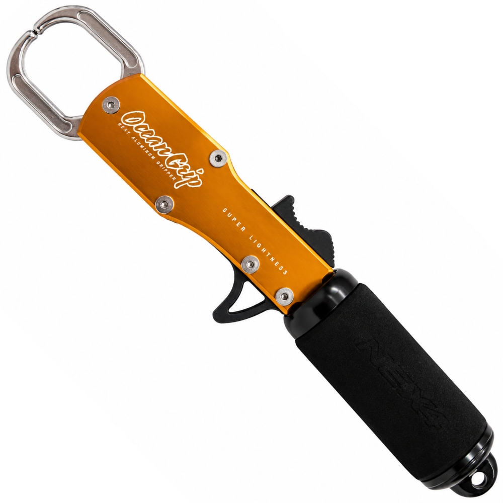 BASSZONE NEXT Super Lightness Aluminium Fish Lip Grip OCEAN GRIPPER Gold/Black