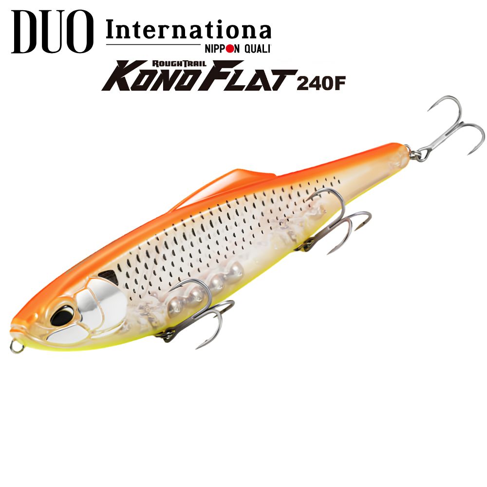 DUO Sea Bass Fishing Big Bait Lipless Floating Lure ROUGH TRAIL KONO FLAT 240F