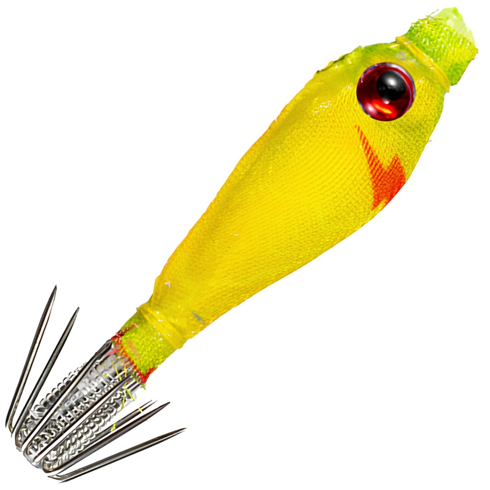 YAMASHITA Squid Fishing Warm Jacket Soft Lure SQUISH 3.8-1 037/BL GREEN - Image 2