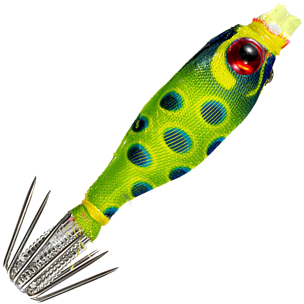 YAMASHITA Squid Fishing Warm Jacket Soft Lure SQUISH 3.8-1 040/KC GREEN - Image 2