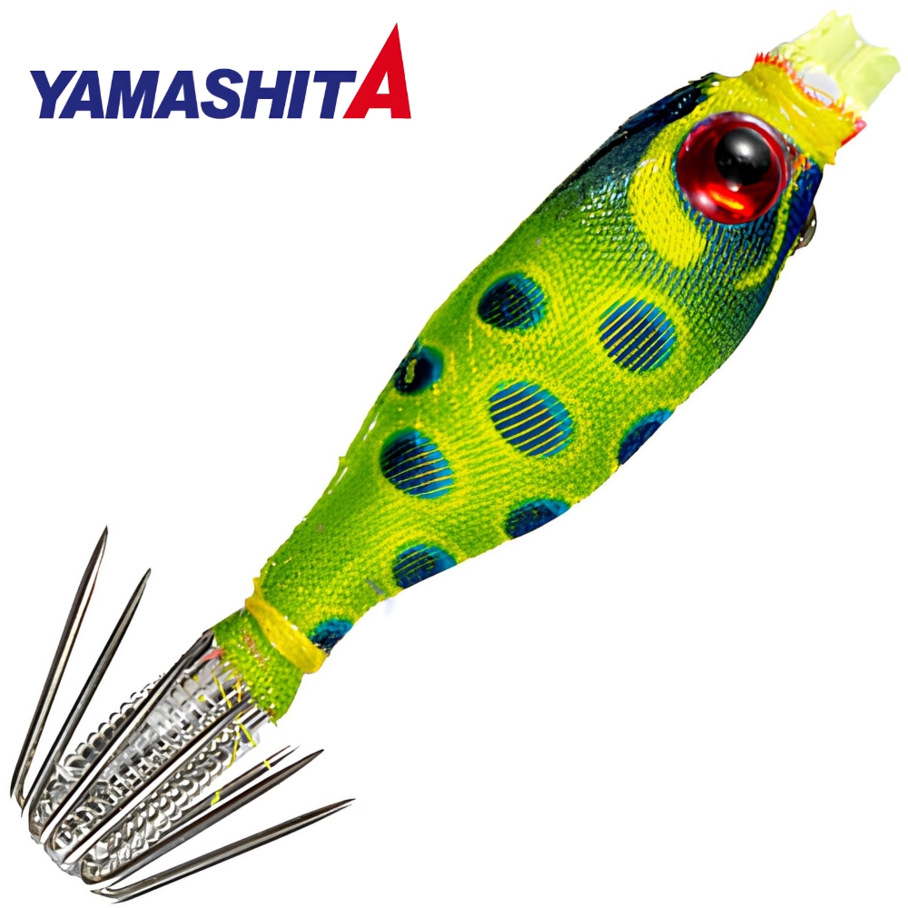 YAMASHITA Squid Fishing Warm Jacket Soft Lure SQUISH 3.8-1 040/KC GREEN