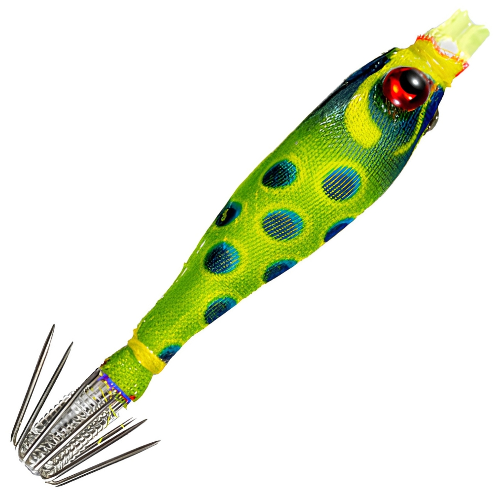 YAMASHITA Squid Fishing Warm Jacket Soft Lure SQUISH 5-1 040/KC GREEN - Image 2