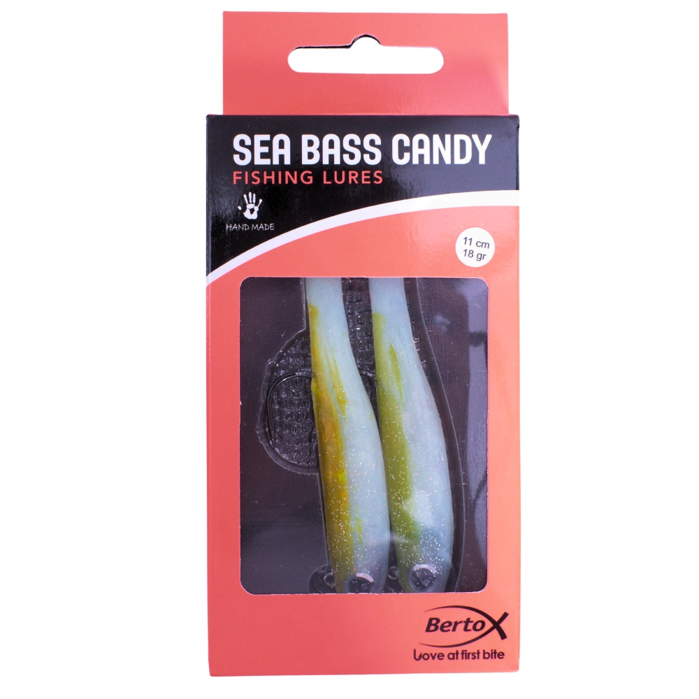 BERTOX Handmade Soft Shad Lure SEA BASS CANDY 11cm/18g #06 - Image 2