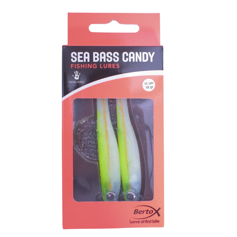BERTOX Handmade Soft Shad Lure SEA BASS CANDY 11cm/18g #08 - Image 3