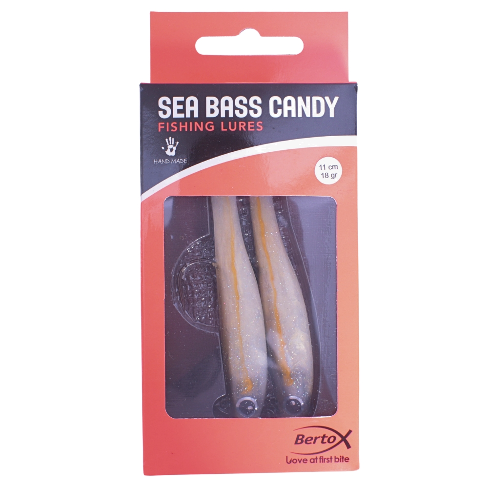 BERTOX Handmade Soft Shad Lure SEA BASS CANDY 11cm/18g #10 - Image 2