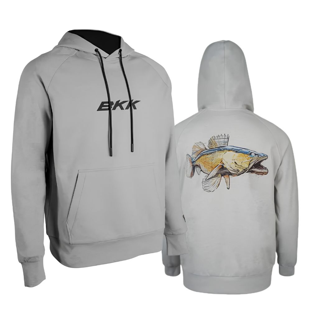 BKK Fishing Apparel Hoodie ZANDER Gray