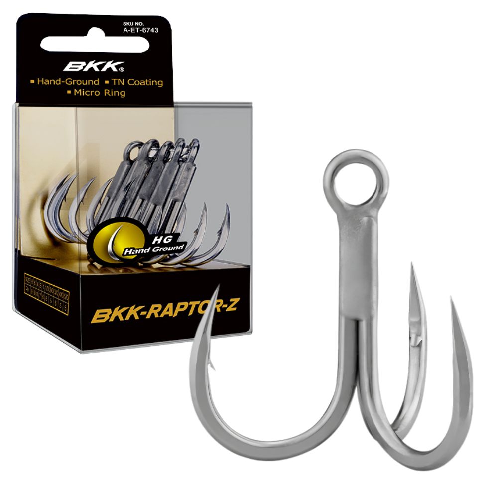 BKK Bright Tin Coating Ultimate Treble Hook RAPTOR-Z BT