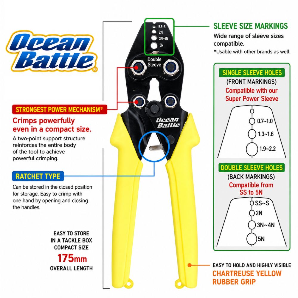 OWNER Crimping Pliers OCEAN BATTLE HI POWER PRESSER - Image 4