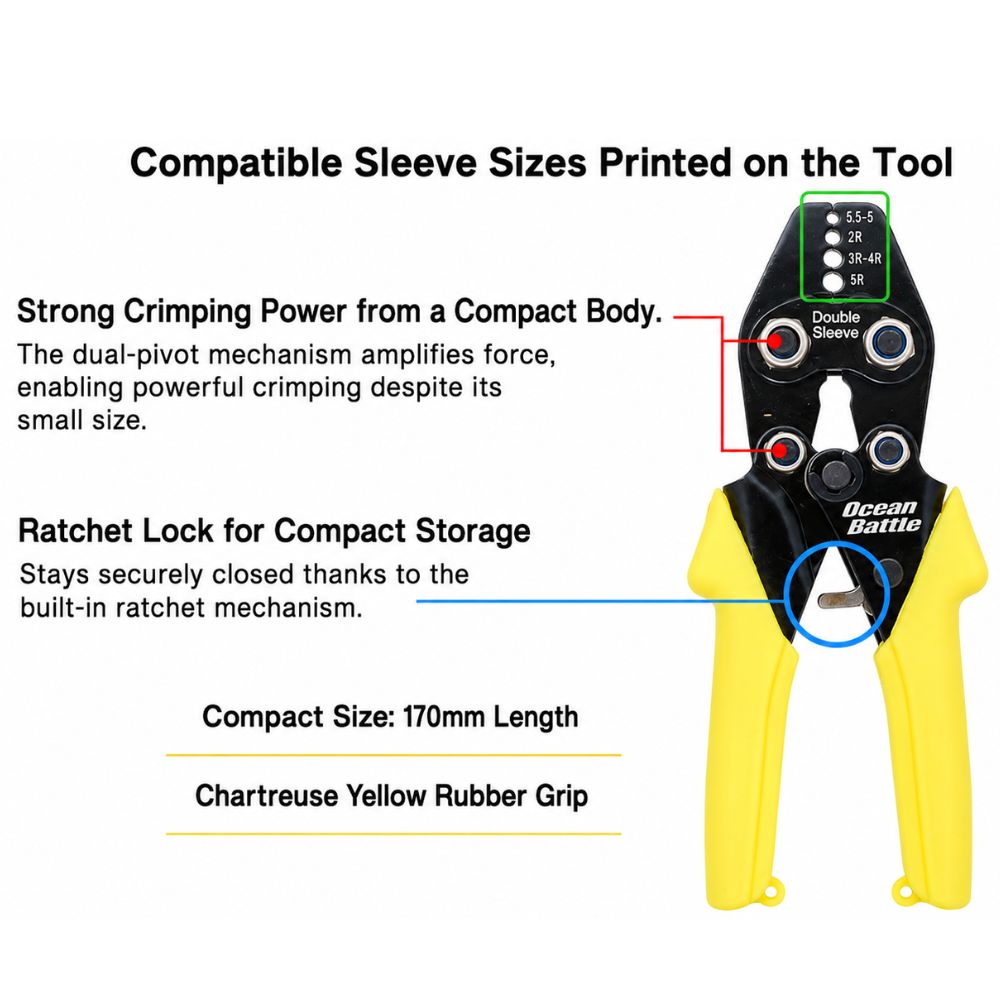 OWNER Crimping Pliers OCEAN BATTLE HI POWER PRESSER - Image 5