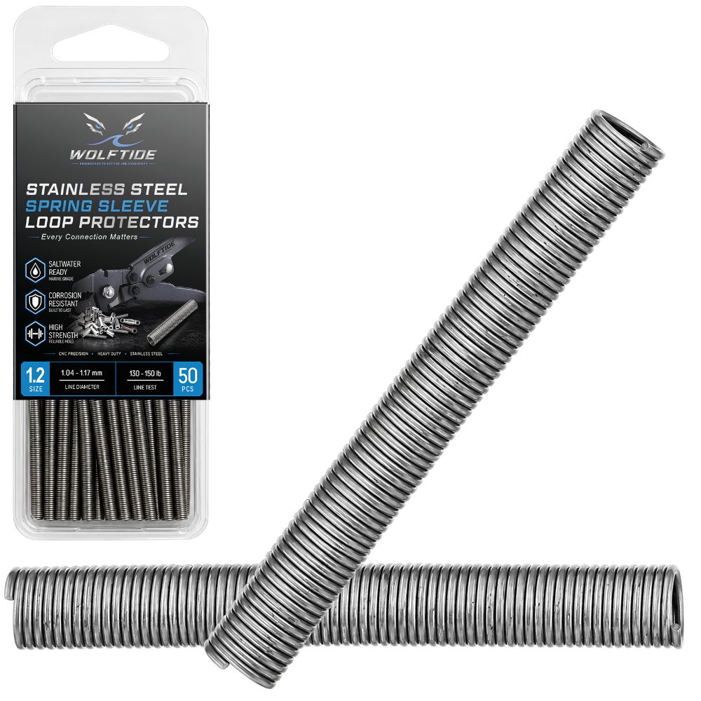 WolfTide Stainless Steel Spring Sleeve LOOP PROTECTORS